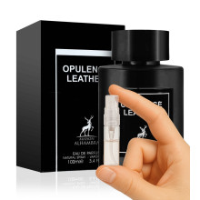 Maison Alhambra Opulence Leather – Perfume Masculino EDP 2ml. Perfume original em atomizador de 2 ml.