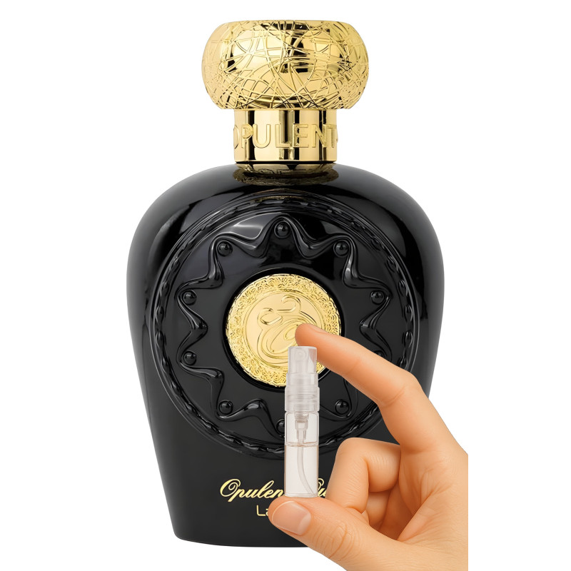 Discover Lattafa Opulent Oud (2ml), a unisex fragrance with luxurious oud. Original perfume in a 2 ml atomizer. Discover Lattafa Opulent Oud (2ml), a unisex fragrance with luxurious oud. Original perfume in a 2 ml atomizer.